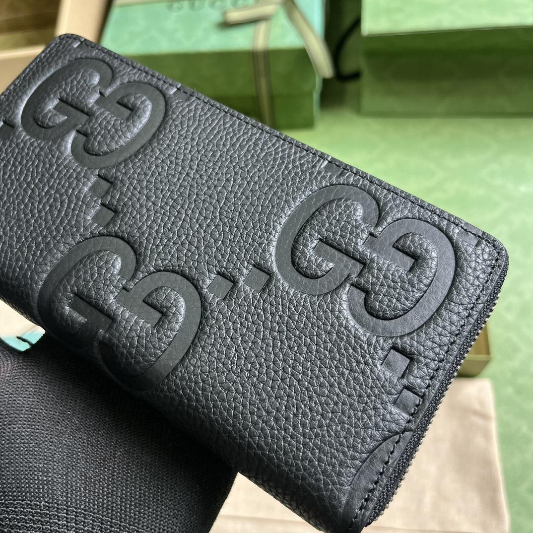 Gucci Jumbo GG Zip Around Wallet(19-10.5-2.5cm) - FashionPlug