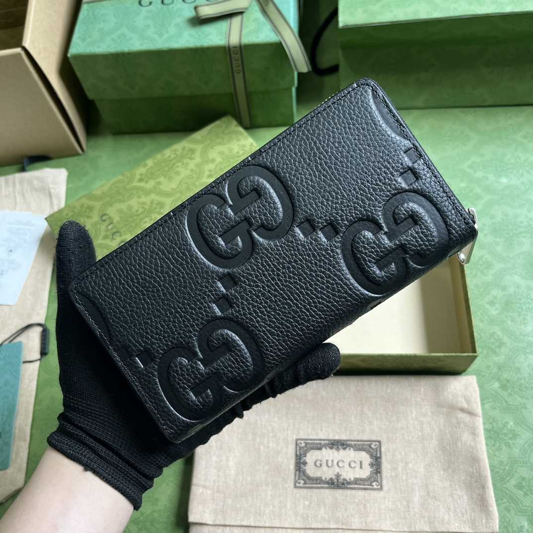 Gucci Jumbo GG Zip Around Wallet(19-10.5-2.5cm) - FashionPlug