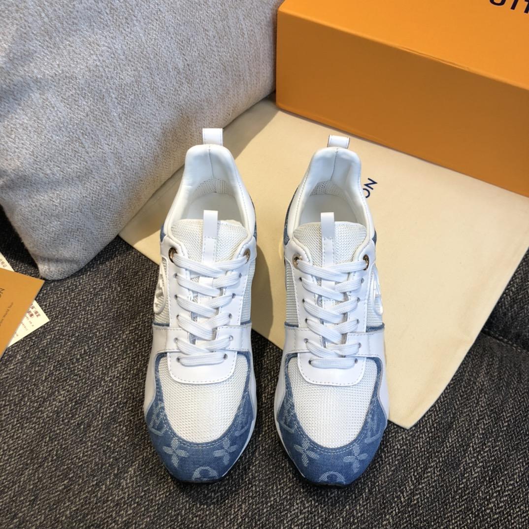 Louis Vuitton Run Away Sneaker   (upon uk size)   - FashionPlug