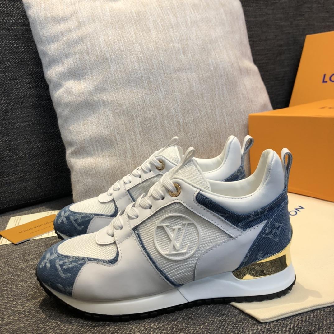 Louis Vuitton Run Away Sneaker   (upon uk size)   - FashionPlug