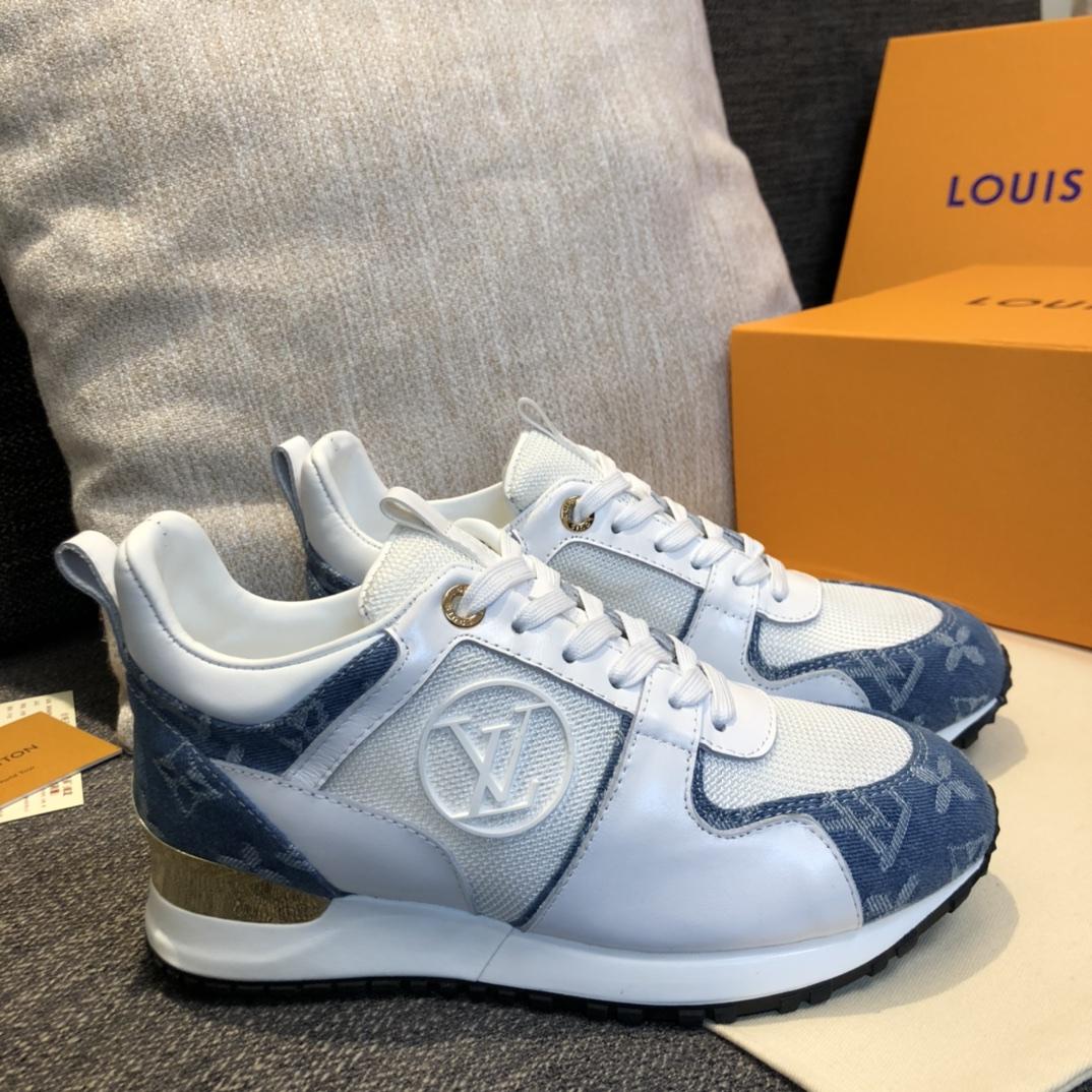 Louis Vuitton Run Away Sneaker   (upon uk size)   - FashionPlug