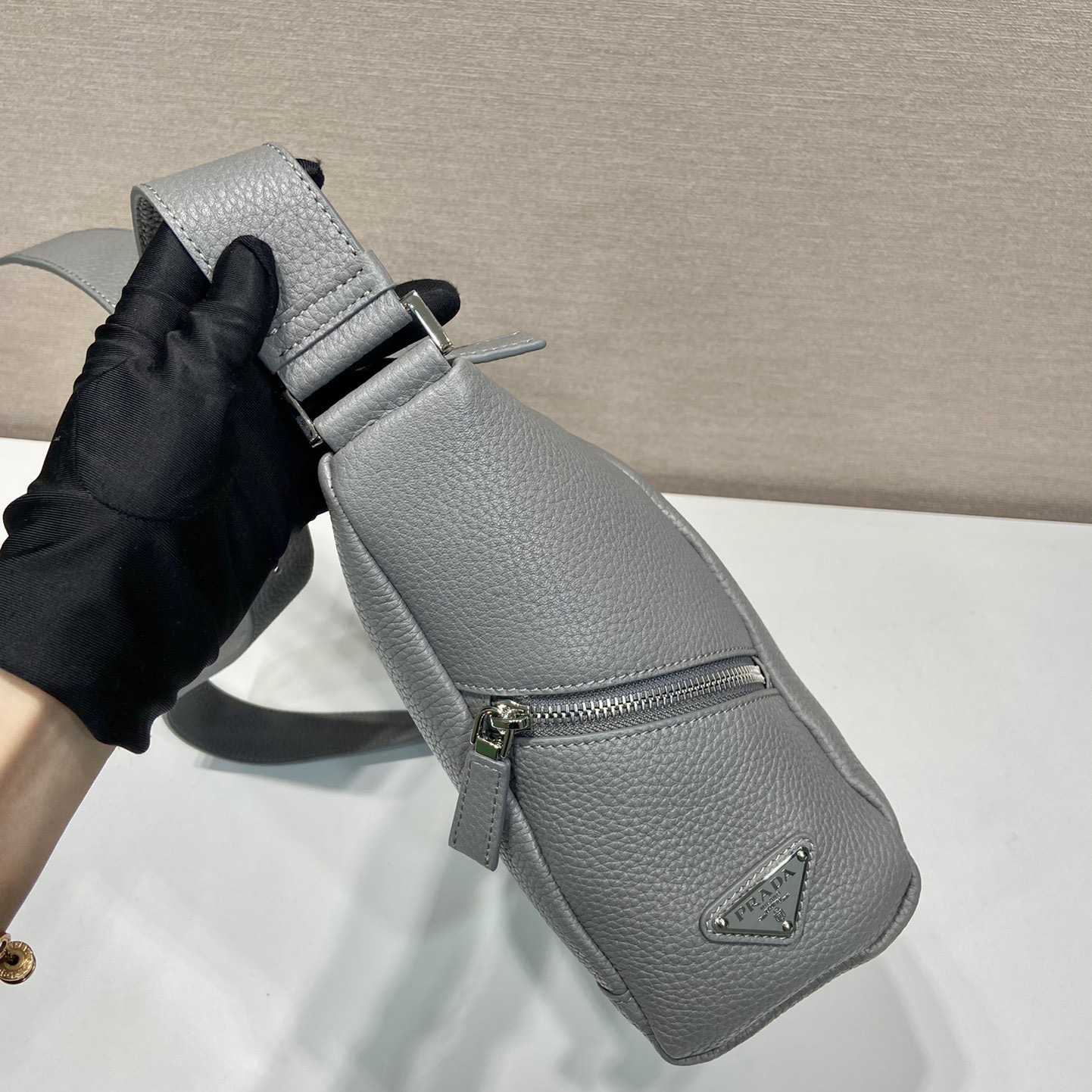 Prada Leather Bag With Shoulder strap - FashionPlug