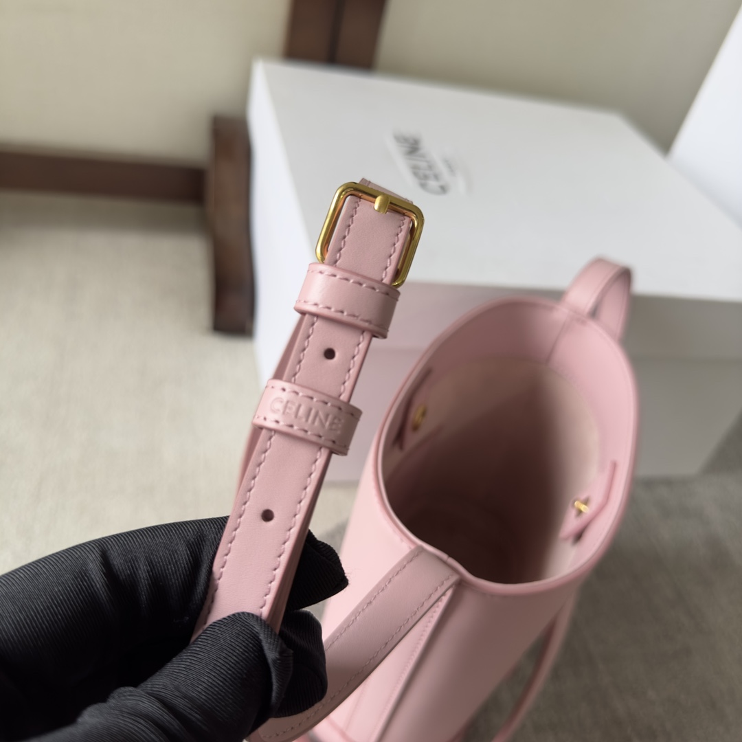 Celine Mini Bucket Cuir Triomphe In Smooth Calfskin  - FashionPlug