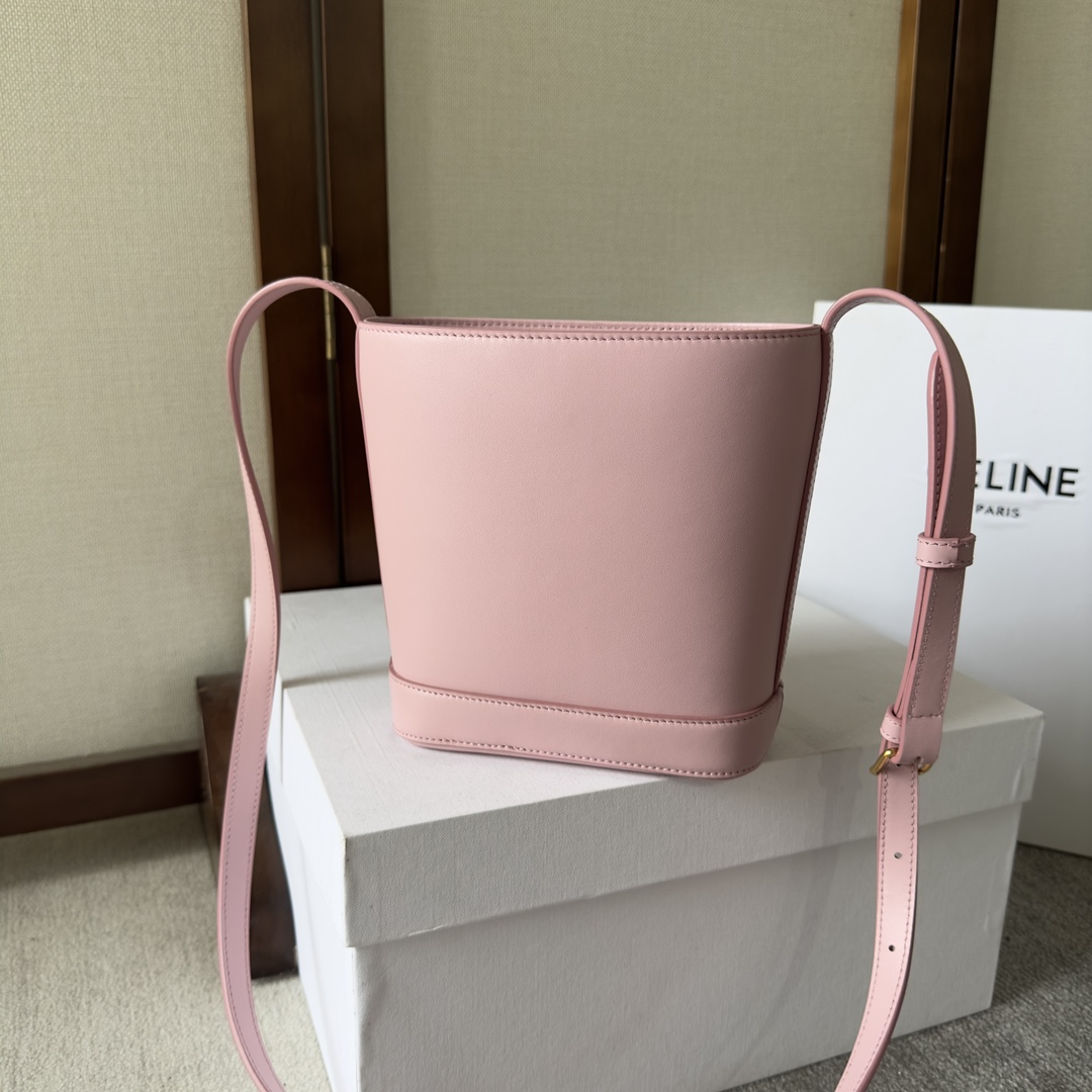 Celine Mini Bucket Cuir Triomphe In Smooth Calfskin  - FashionPlug