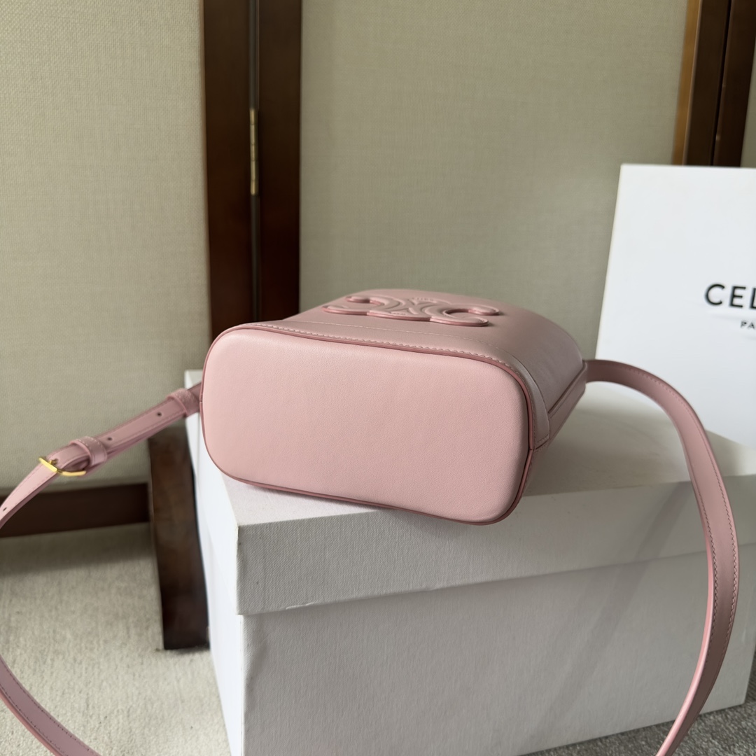 Celine Mini Bucket Cuir Triomphe In Smooth Calfskin  - FashionPlug