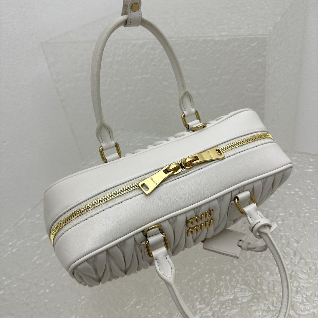 Miu Miu Arcadie Matelassé Nappa Leather Bag - FashionPlug