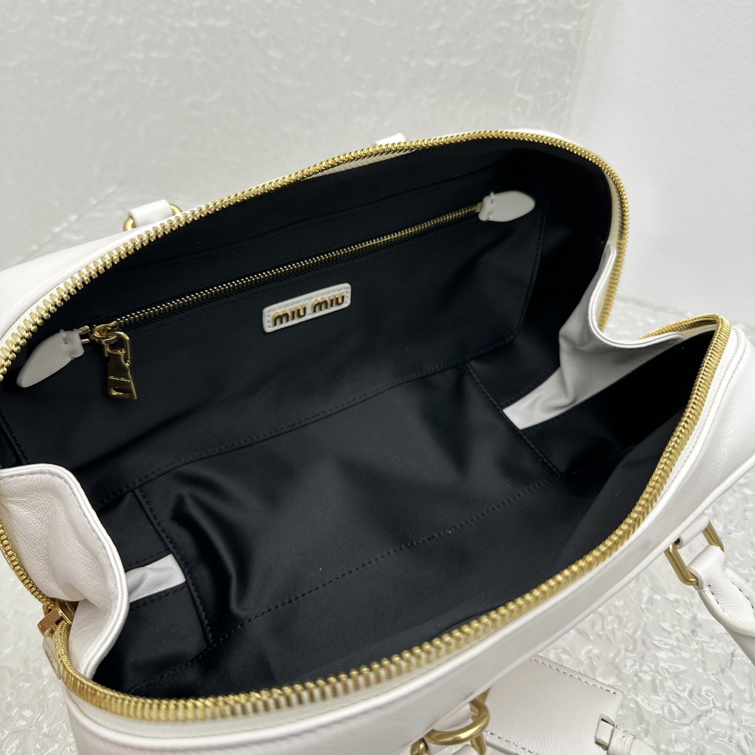 Miu Miu Arcadie Matelassé Nappa Leather Bag - FashionPlug