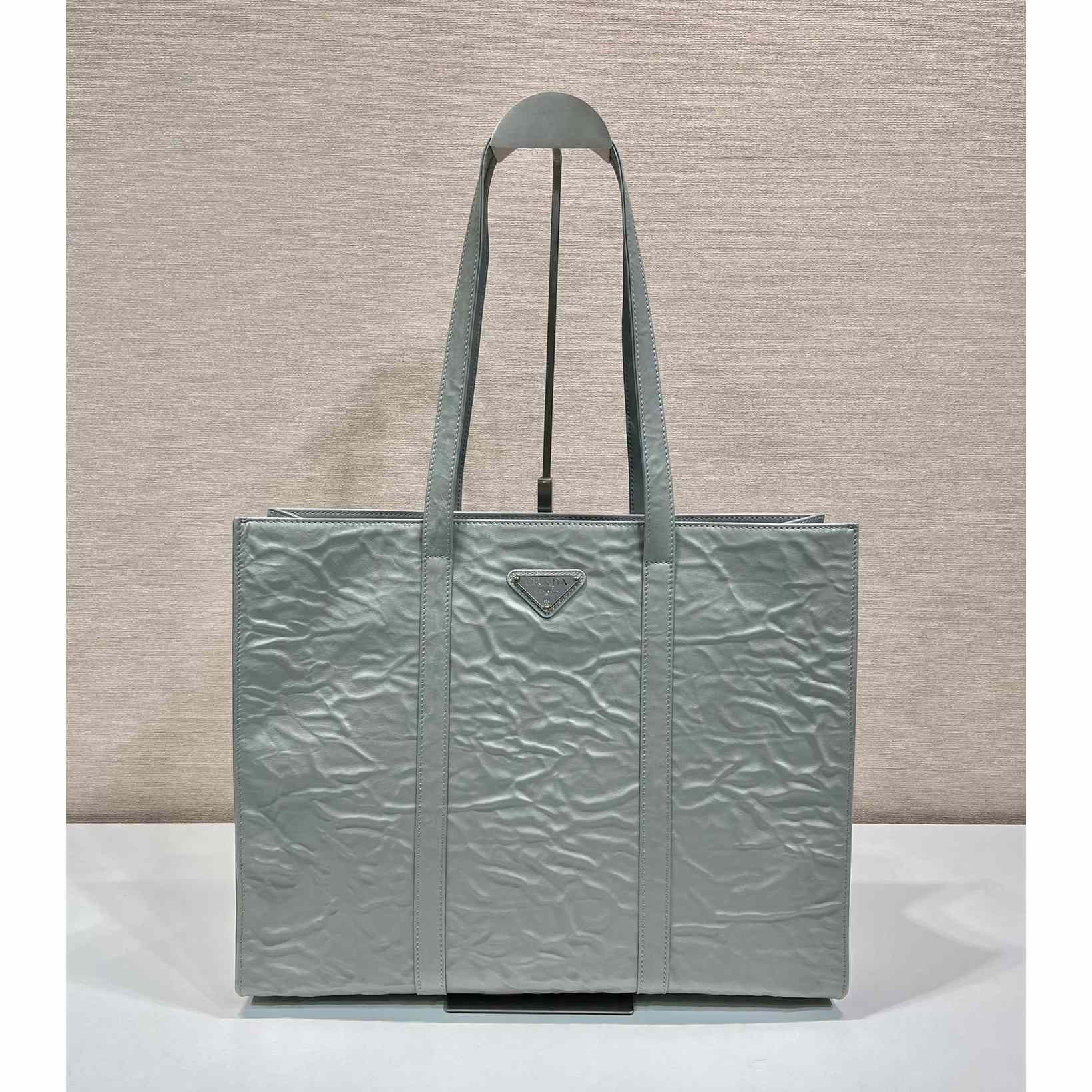 Prada Large Antique Nappa Leather Tote - FashionPlug