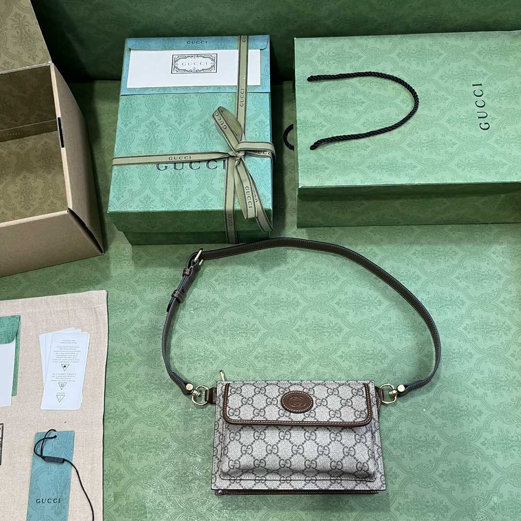 Gucci GG Belt Bag With Interlocking G (18-13-5cm) - FashionPlug