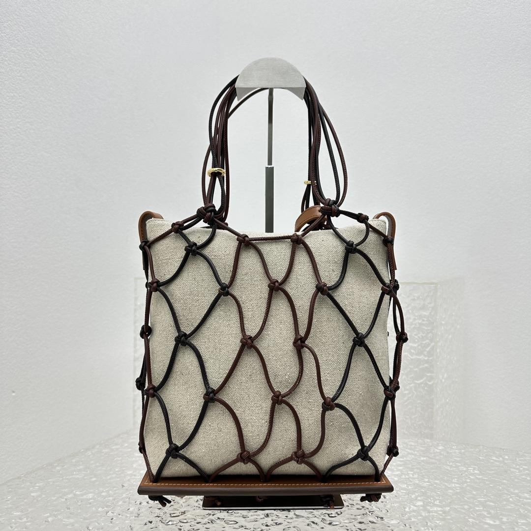 Jacquemus Le Petit Filet Pralu Tote Bag (10x27x21cm) - FashionPlug