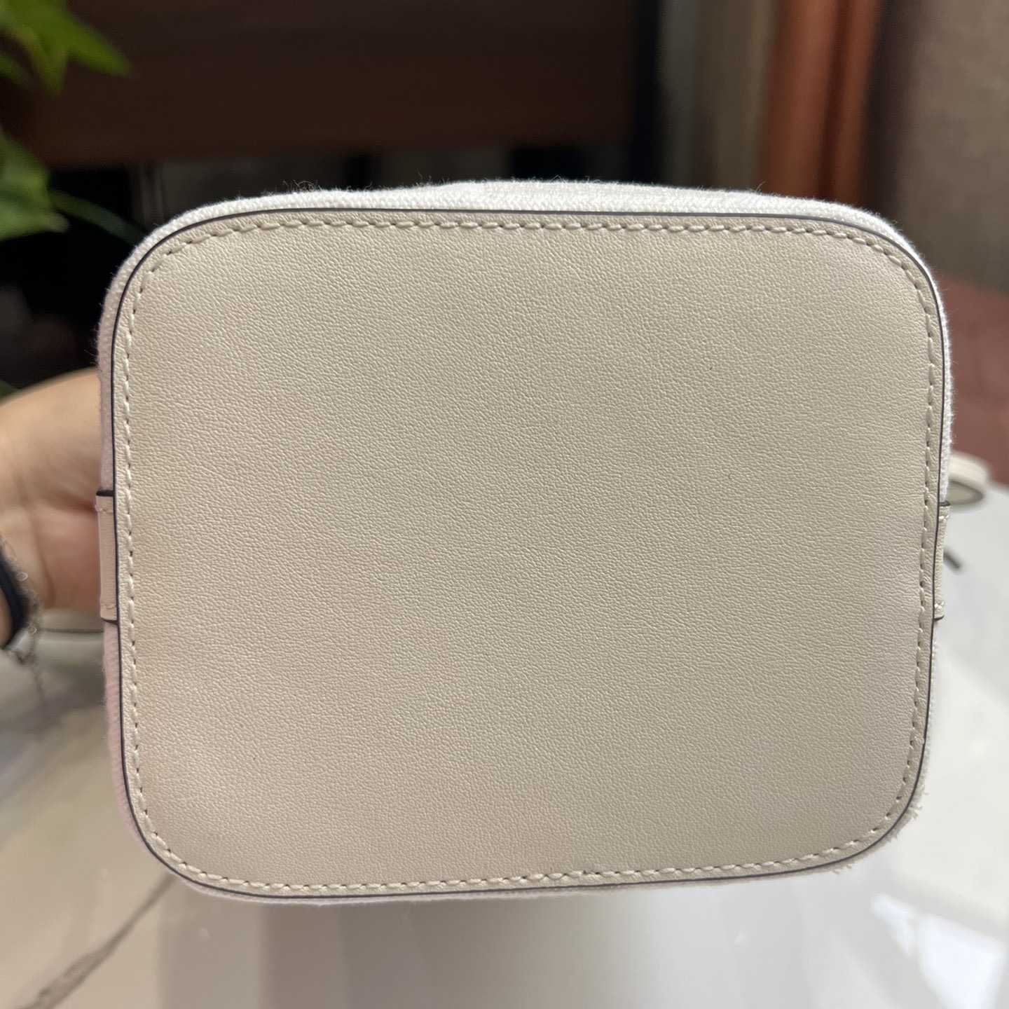 Fendi Mon Tresor White Canvas FF Mini Bag - FashionPlug