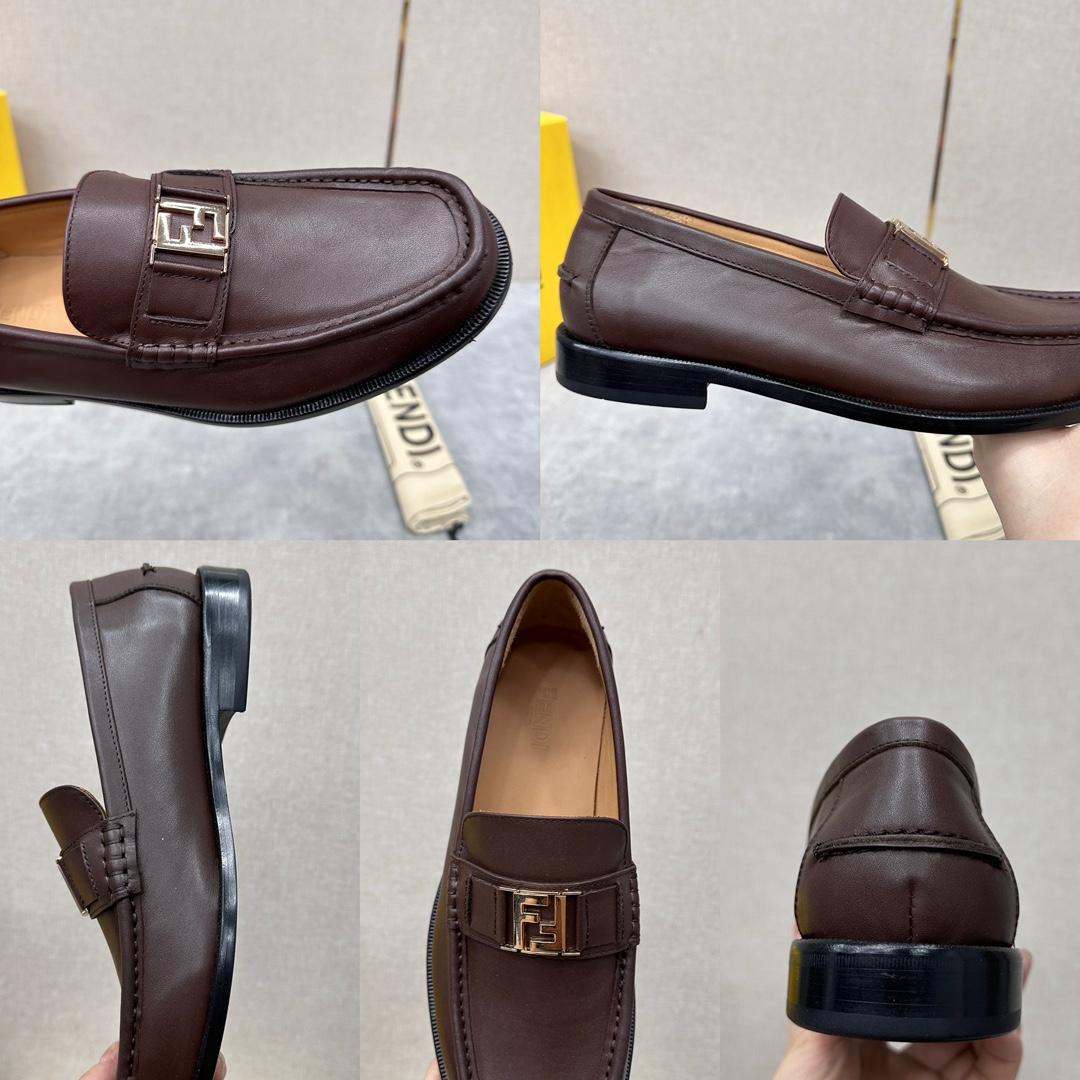 Fendi Men's Brown Loafer - FashionPlug