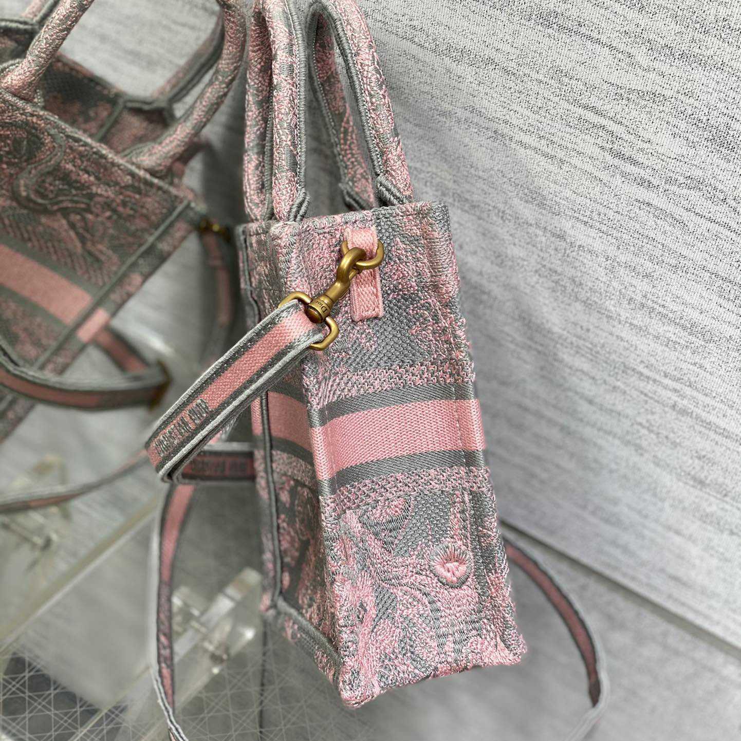 Dior Mini Dior Book Tote Phone Bag - FashionPlug
