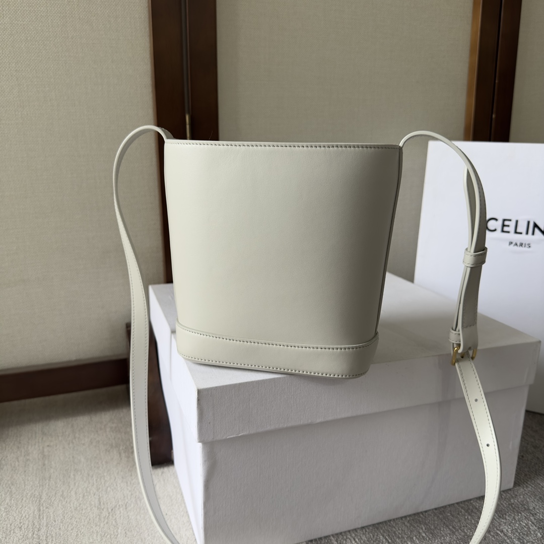 Celine Mini Bucket Cuir Triomphe In Smooth Calfskin  - FashionPlug