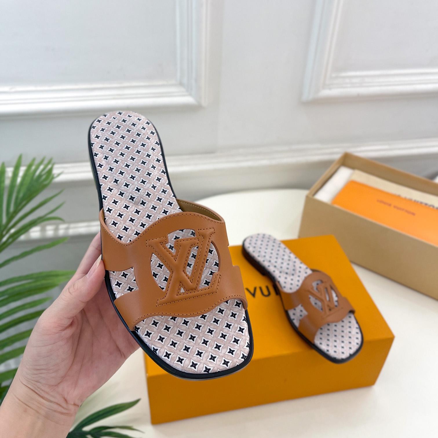 Louis Vuitton LV Isola Flat Mule - FashionPlug
