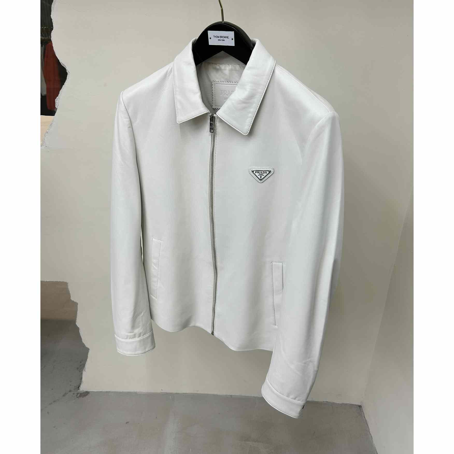 Prada Nappa Leather Blouson Jacket - FashionPlug