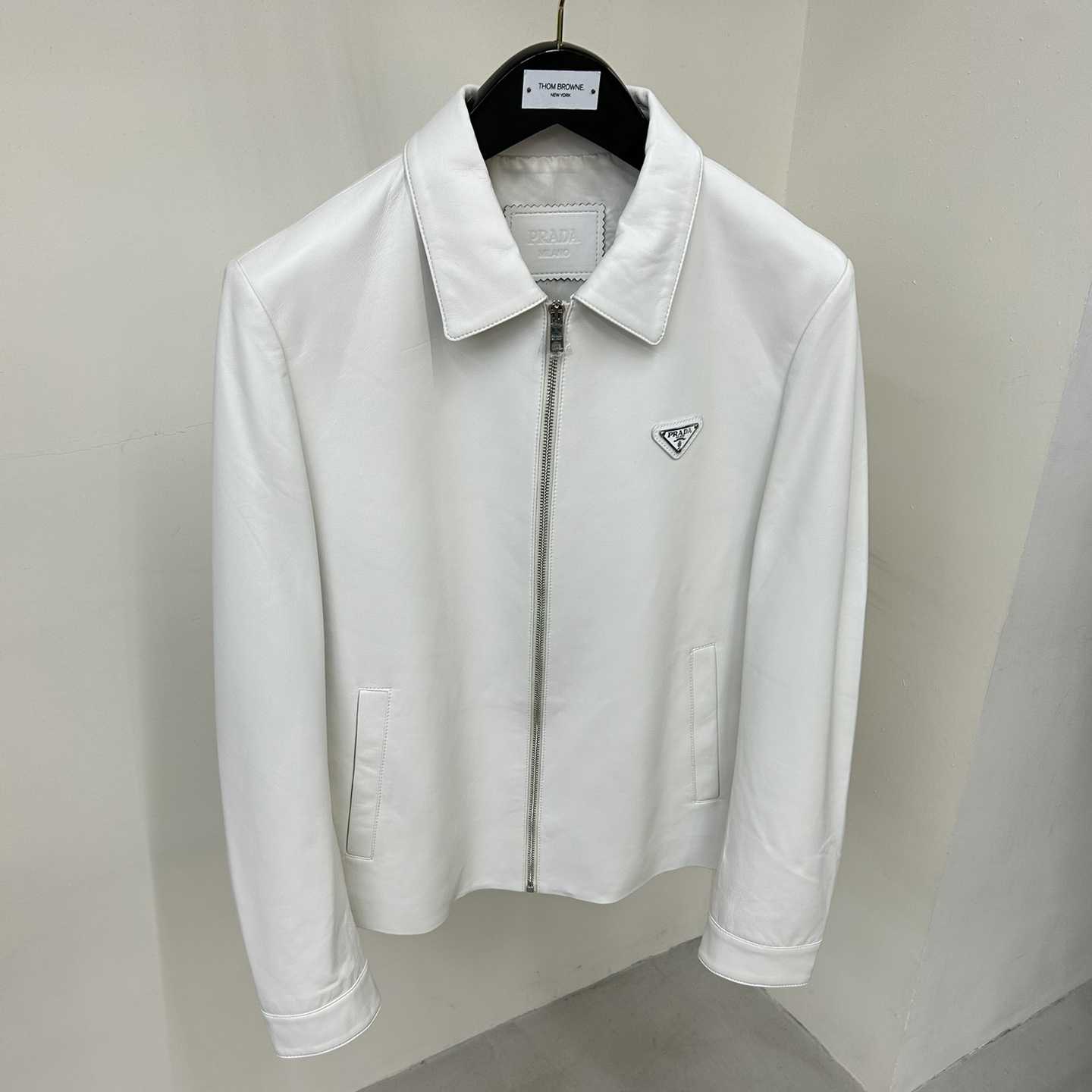 Prada Nappa Leather Blouson Jacket - FashionPlug