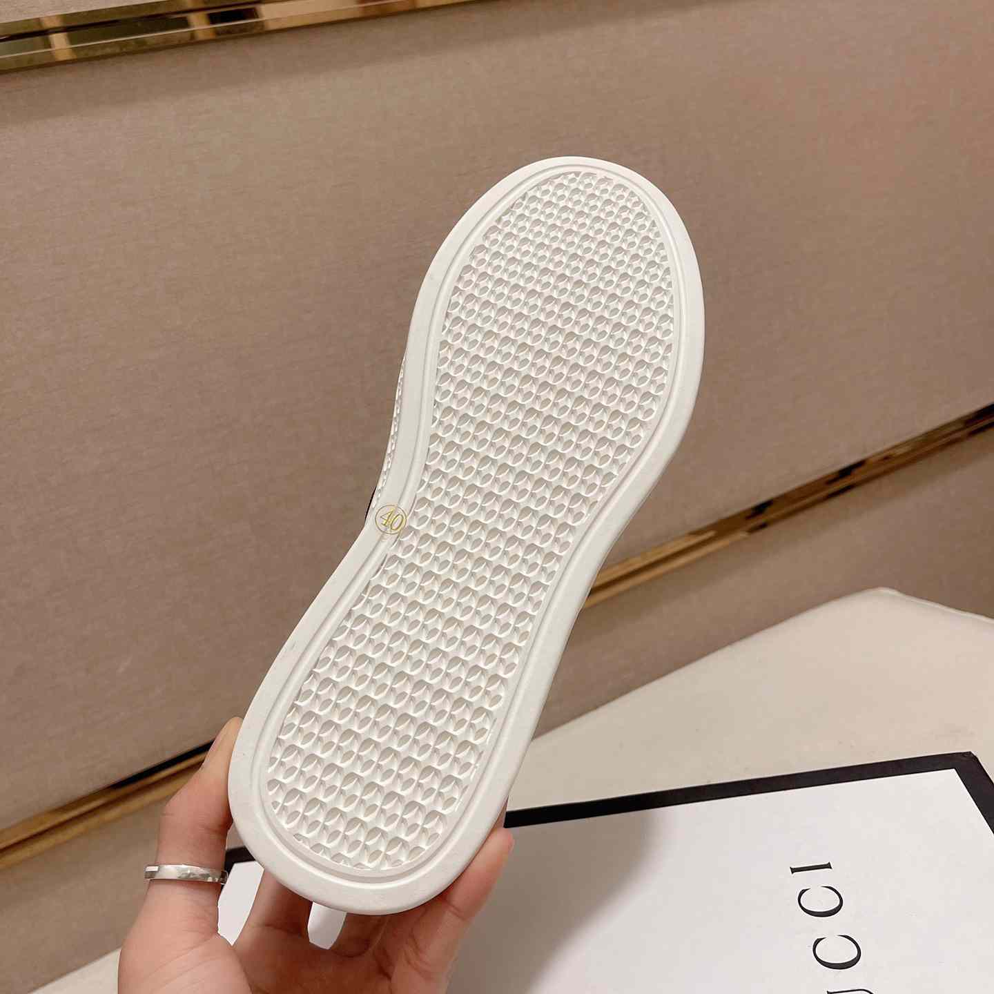 Gucci Signature Slip-on Sneakers - FashionPlug