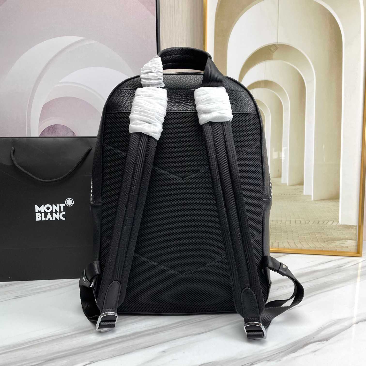 Montblanc Leather Backpack  (30x40x14cm) - FashionPlug