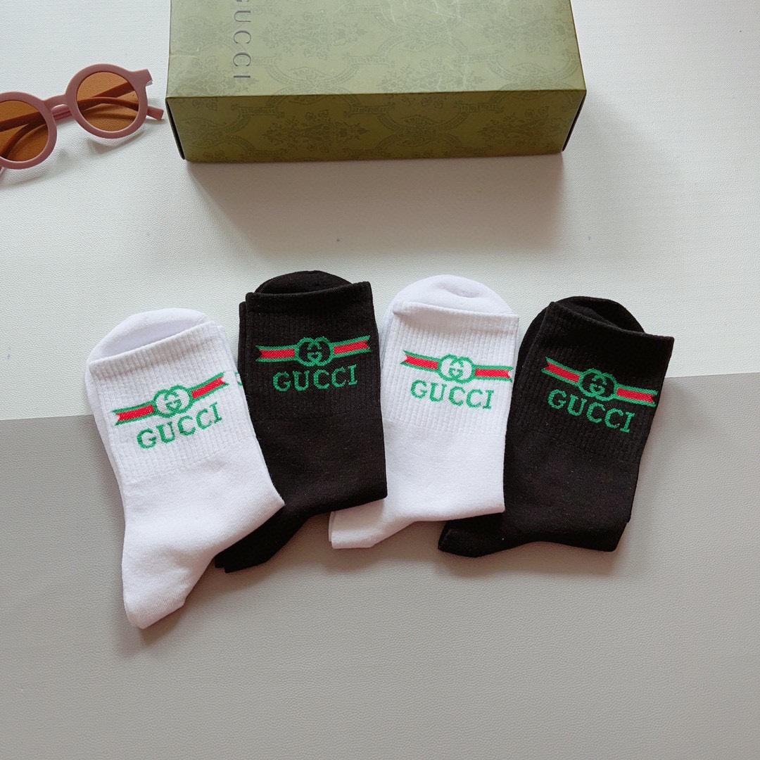 Gucci GG Socks/Box - FashionPlug