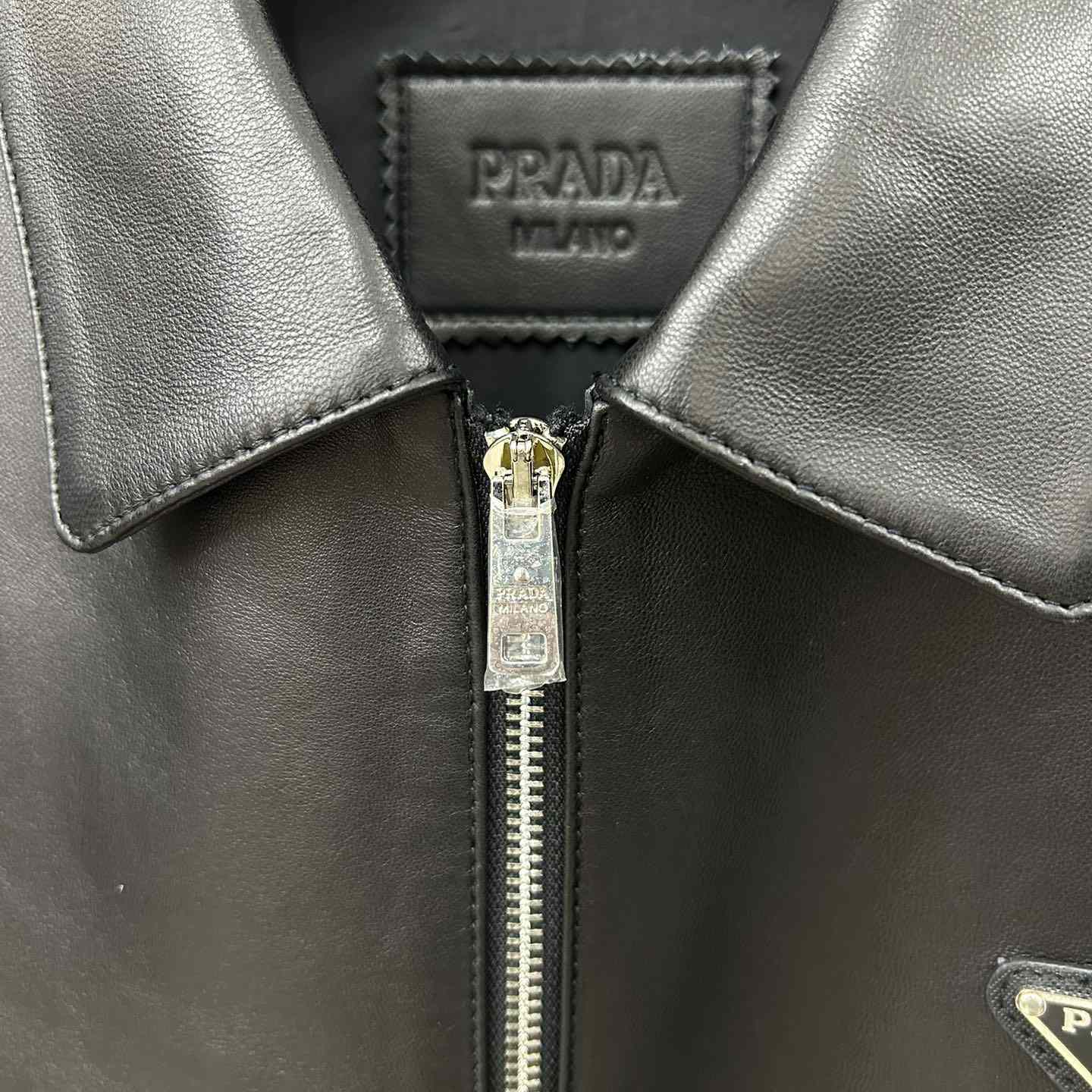 Prada Nappa Leather Blouson Jacket - FashionPlug