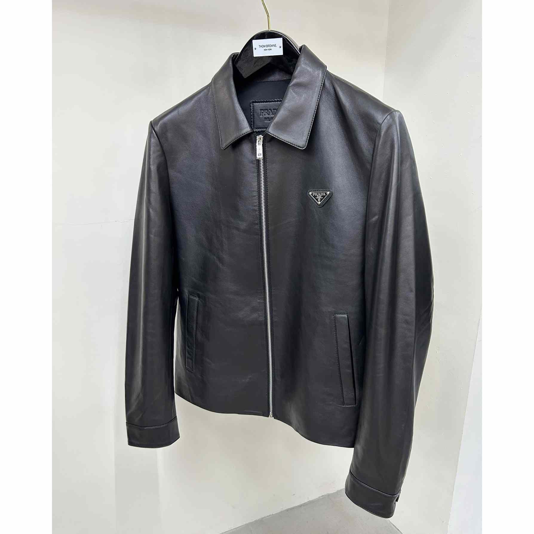 Prada Nappa Leather Blouson Jacket - FashionPlug