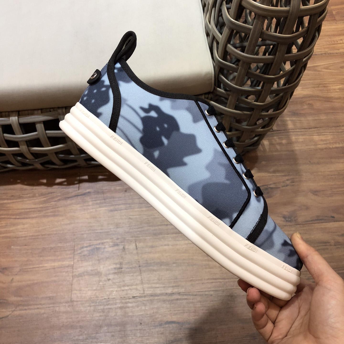 Fendi Rise Canvas Sneaker - FashionPlug