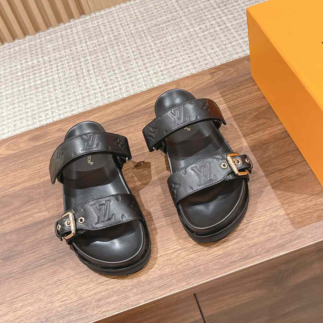 Louis Vuitton Bom Dia Flat Comfort Mule   1ABVN5 - FashionPlug