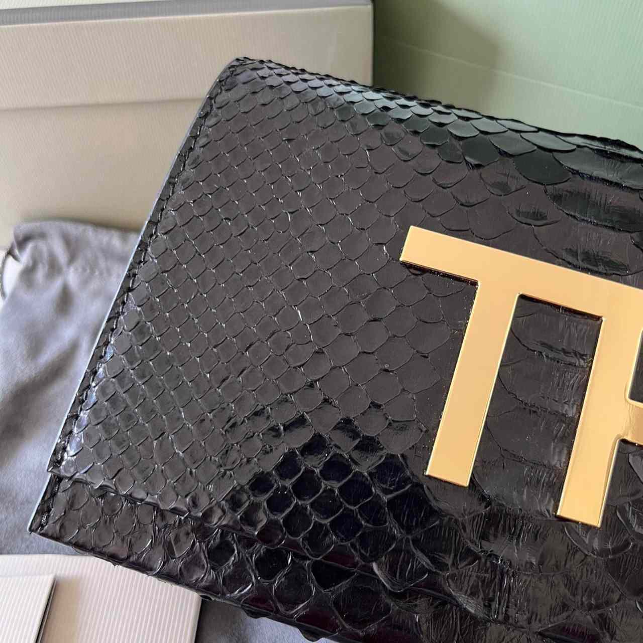 Tom Ford Leather TF Bag (21-13-6cm) - FashionPlug
