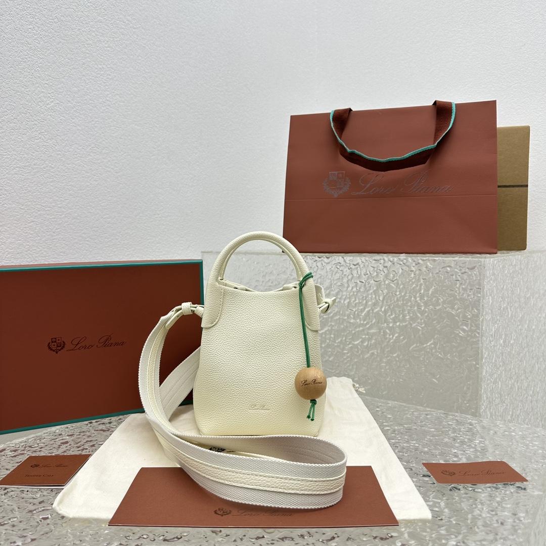 Loro Piana Micro Bale Bag  (14cm*14cm*18cm) - FashionPlug