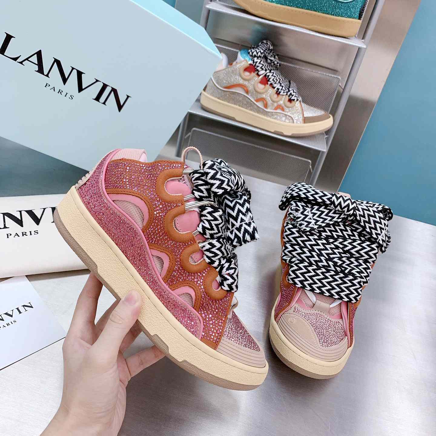Lanvin Curb Low-top Sneakers - FashionPlug