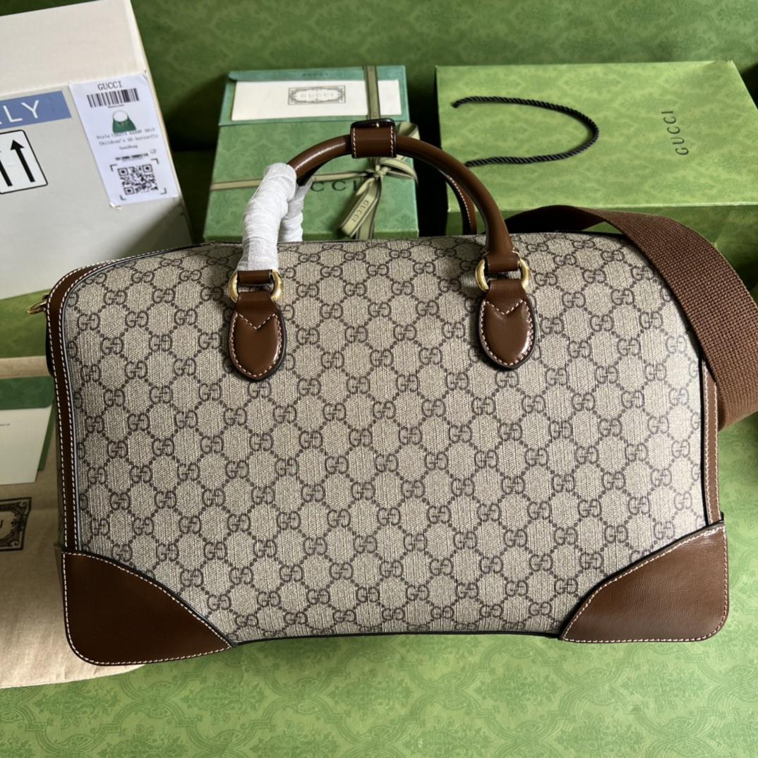 Gucci Duffle Bag With Interlocking G(42-26-24cm) - FashionPlug