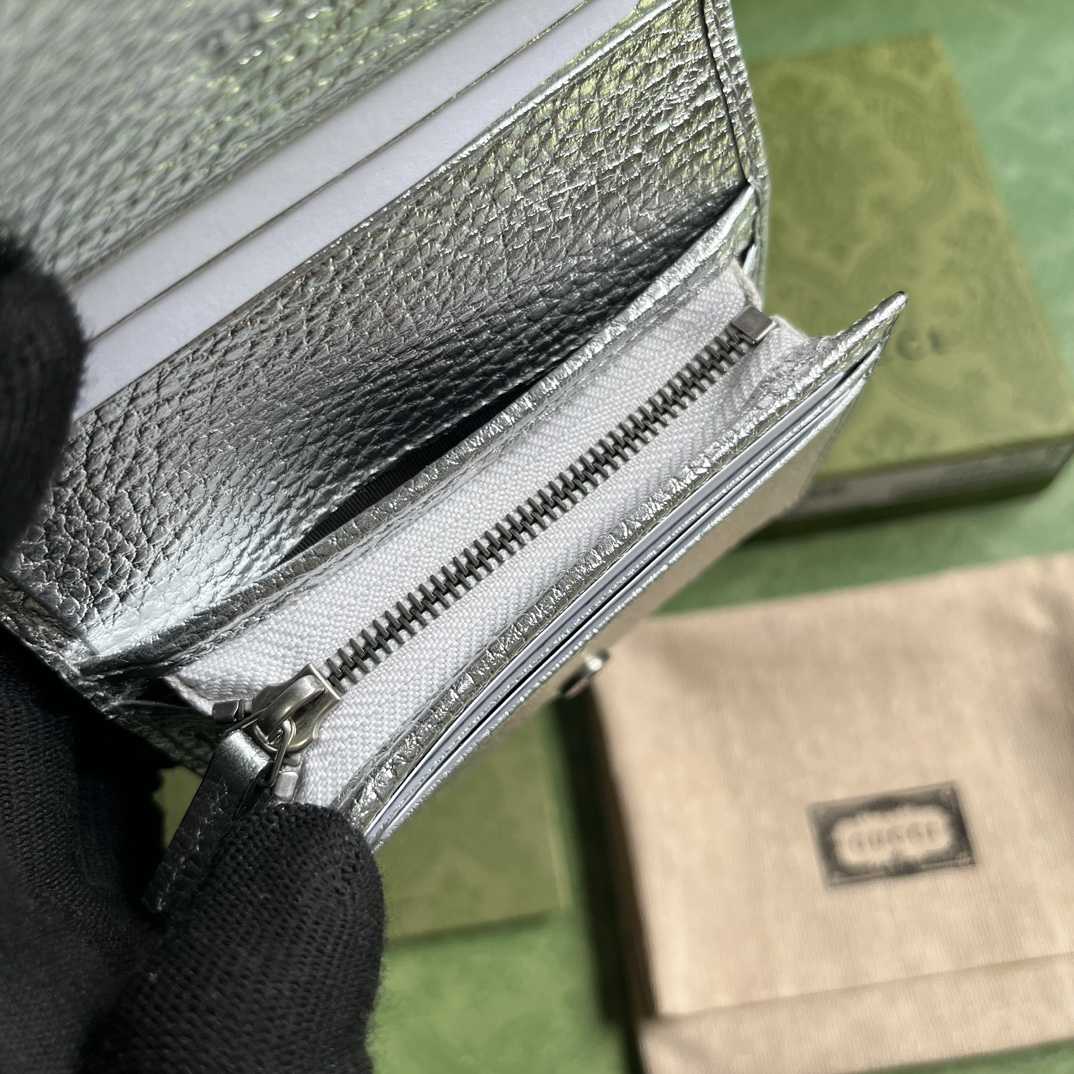 Gucci GG Marmont Card Case Wallet  - FashionPlug