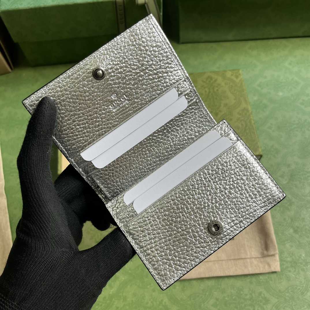 Gucci GG Marmont Card Case Wallet  - FashionPlug