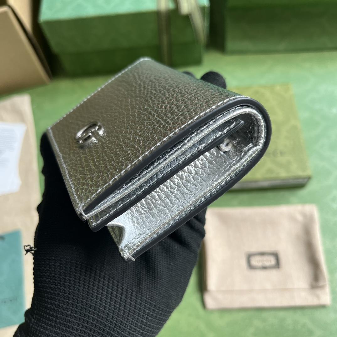 Gucci GG Marmont Card Case Wallet  - FashionPlug