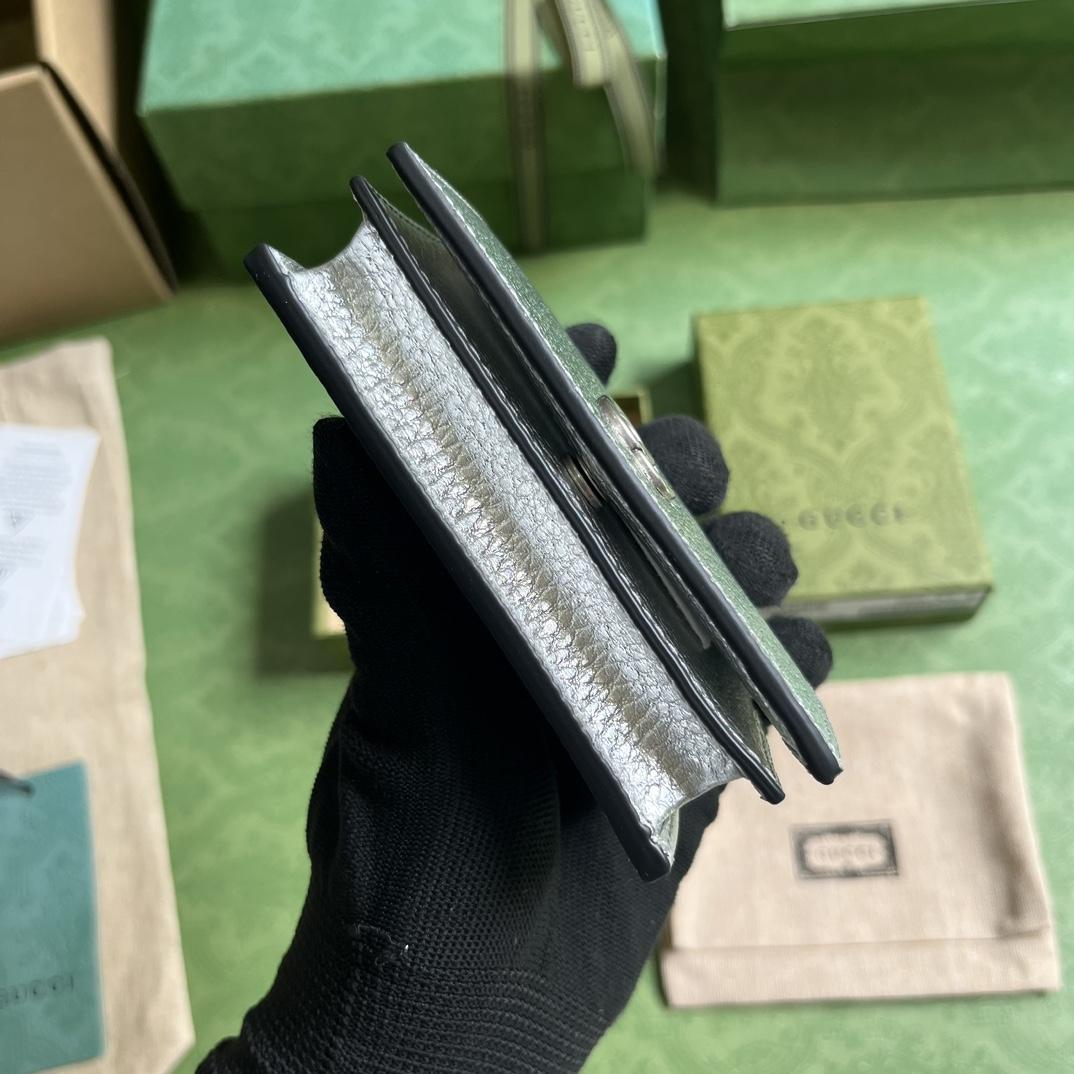Gucci GG Marmont Card Case Wallet  - FashionPlug