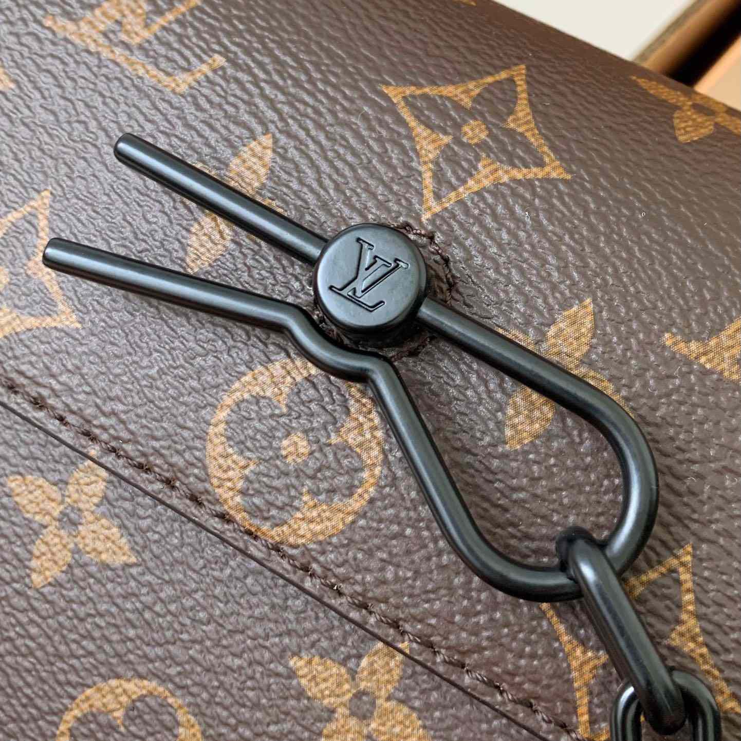 Louis Vuitton Steamer Wearable Wallet Monogram Macassar(18*11*6.5cm)  M82534 - FashionPlug