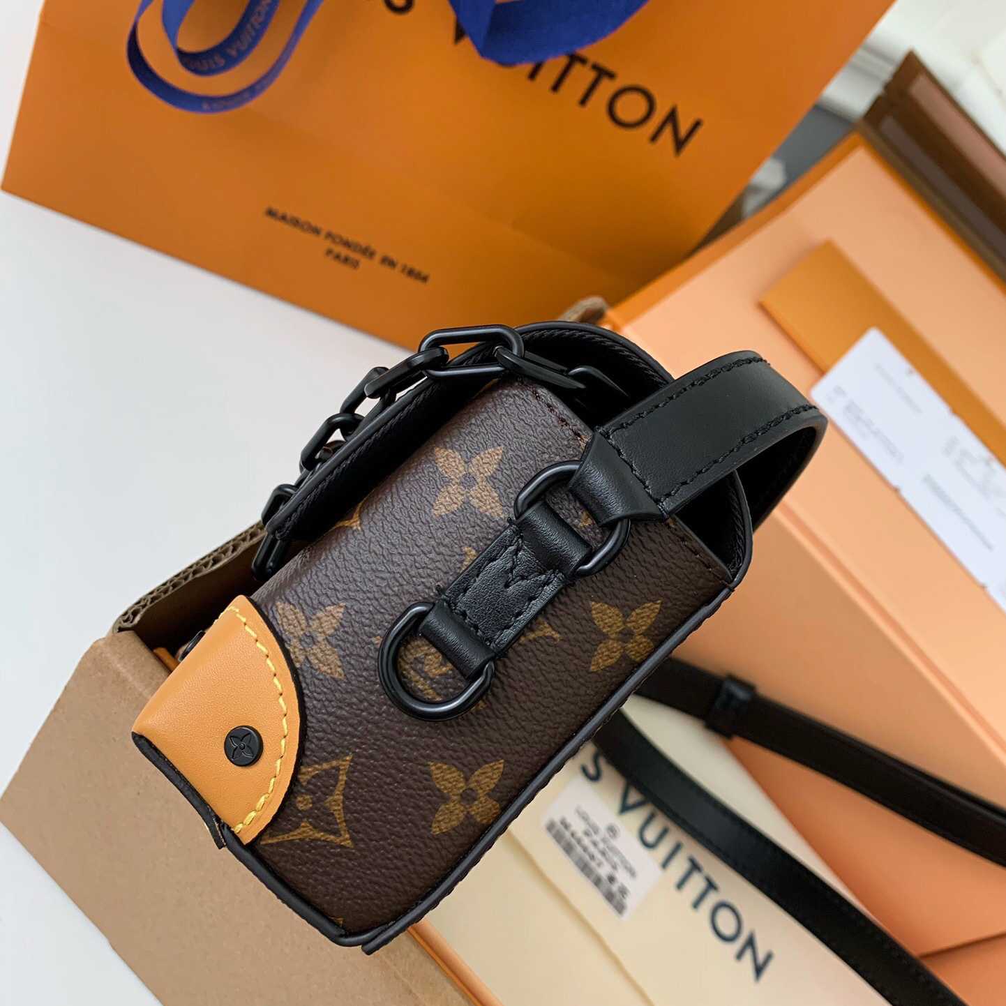 Louis Vuitton Steamer Wearable Wallet Monogram Macassar(18*11*6.5cm)  M82534 - FashionPlug