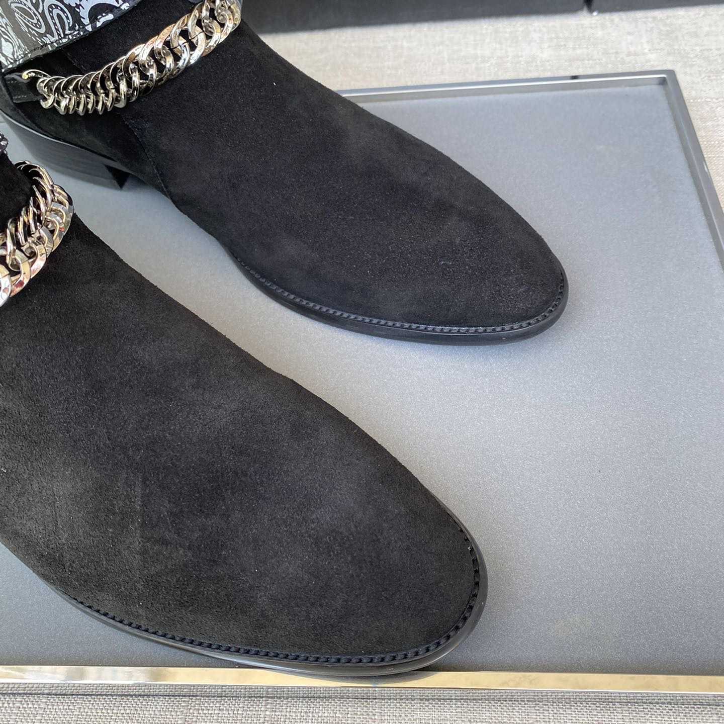 Amiri Buckle-detail 40mm Suede Boots - FashionPlug