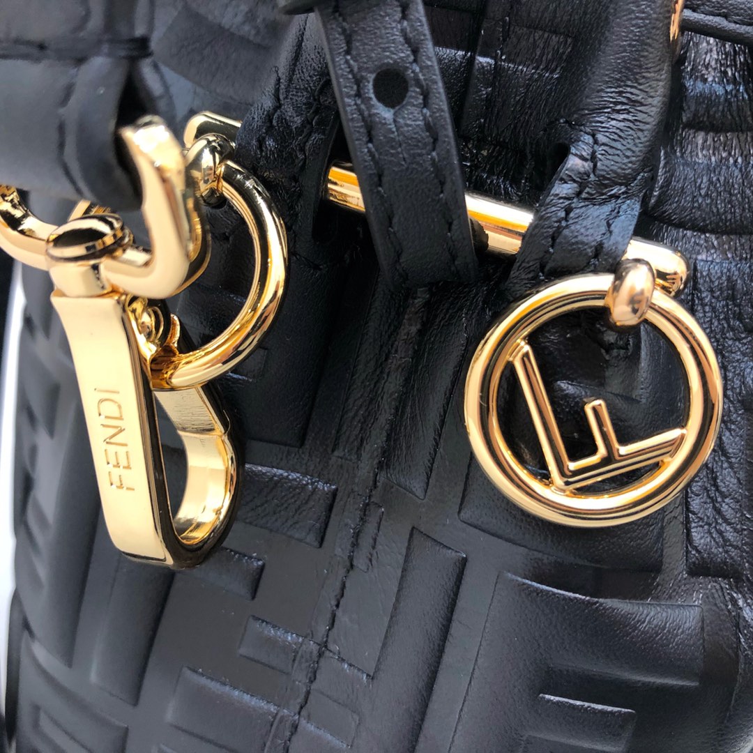 Fendi Tresor Black Leather Mini-bag - FashionPlug