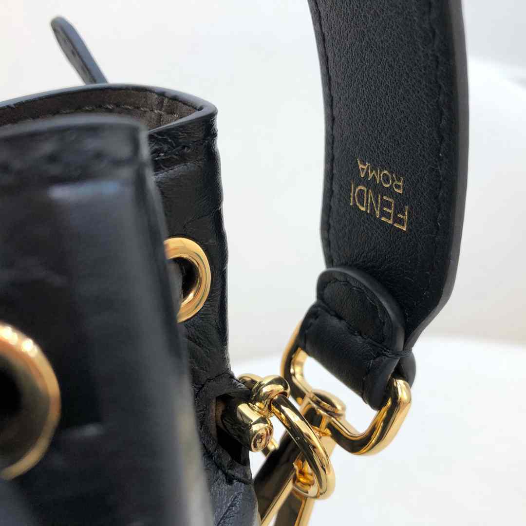 Fendi Tresor Black Leather Mini-bag - FashionPlug