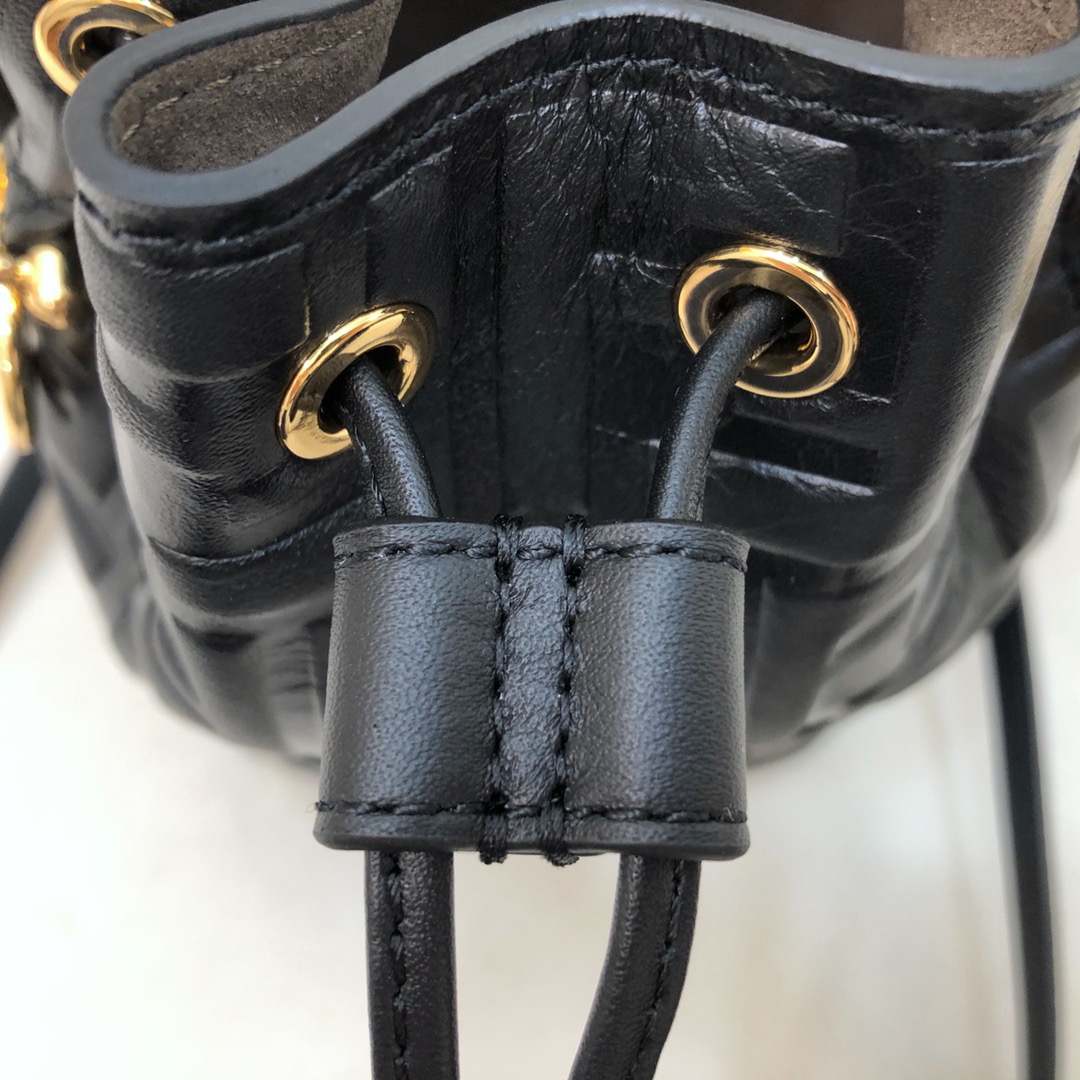 Fendi Tresor Black Leather Mini-bag - FashionPlug