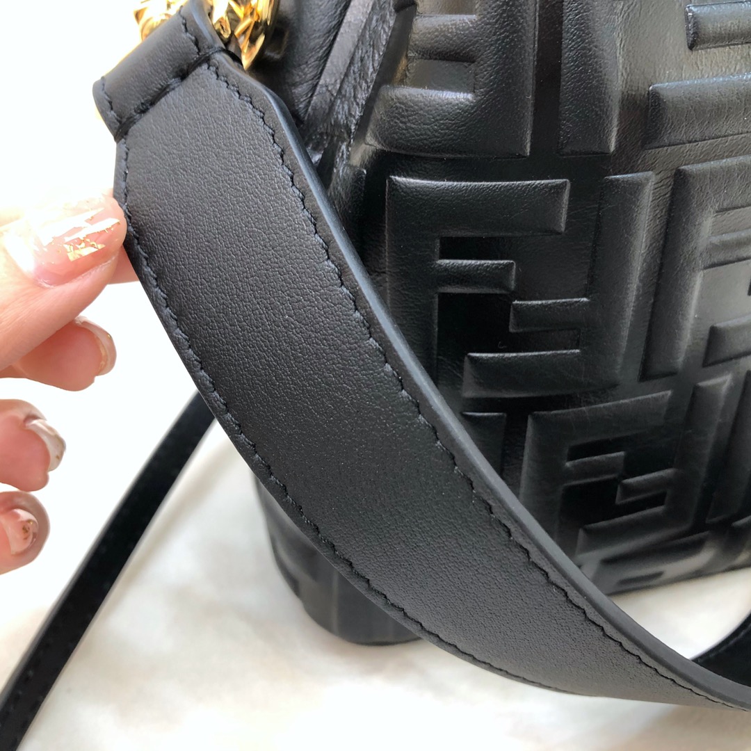 Fendi Tresor Black Leather Mini-bag - FashionPlug