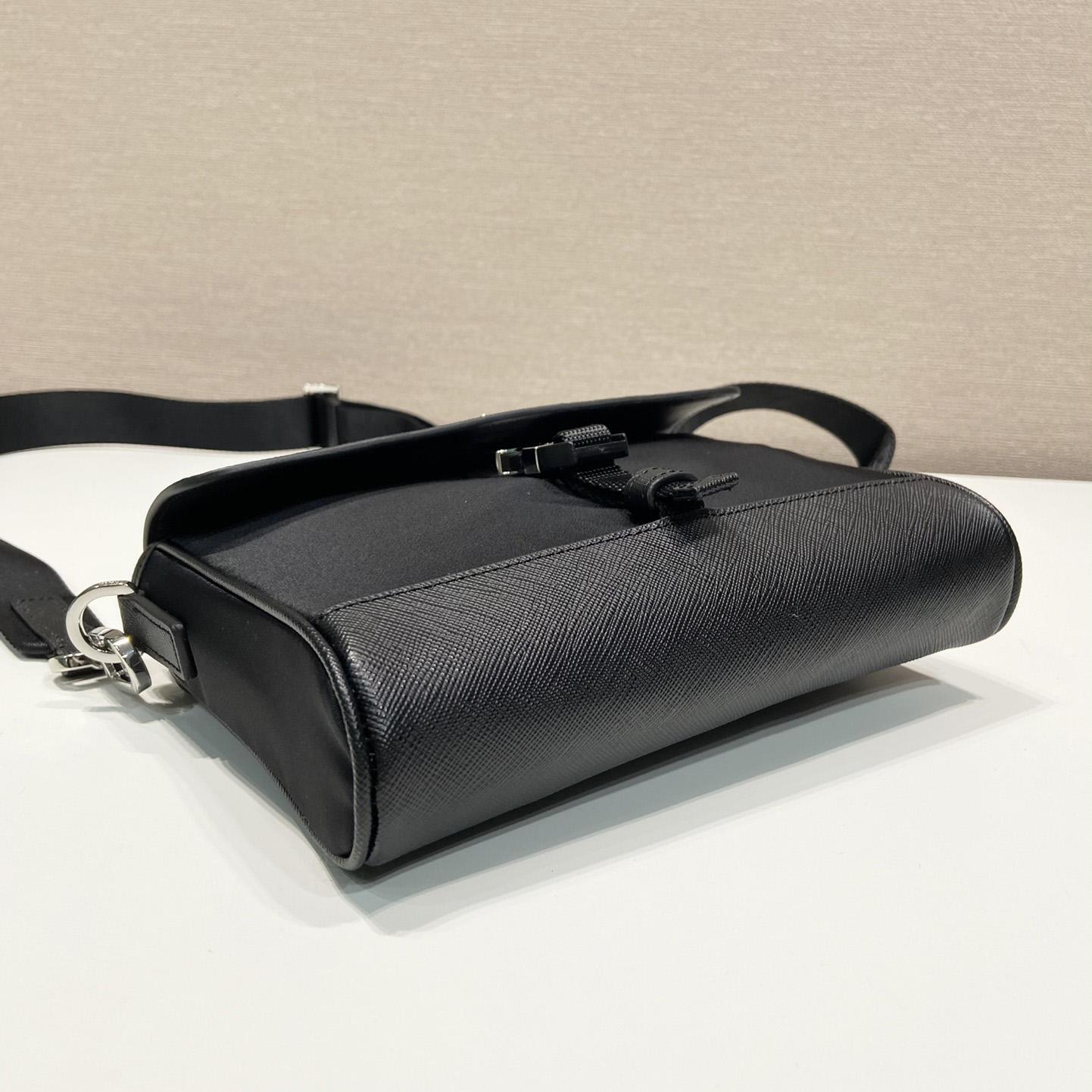 Prada Re-Nylon And Saffiano Shoulder Bag - FashionPlug