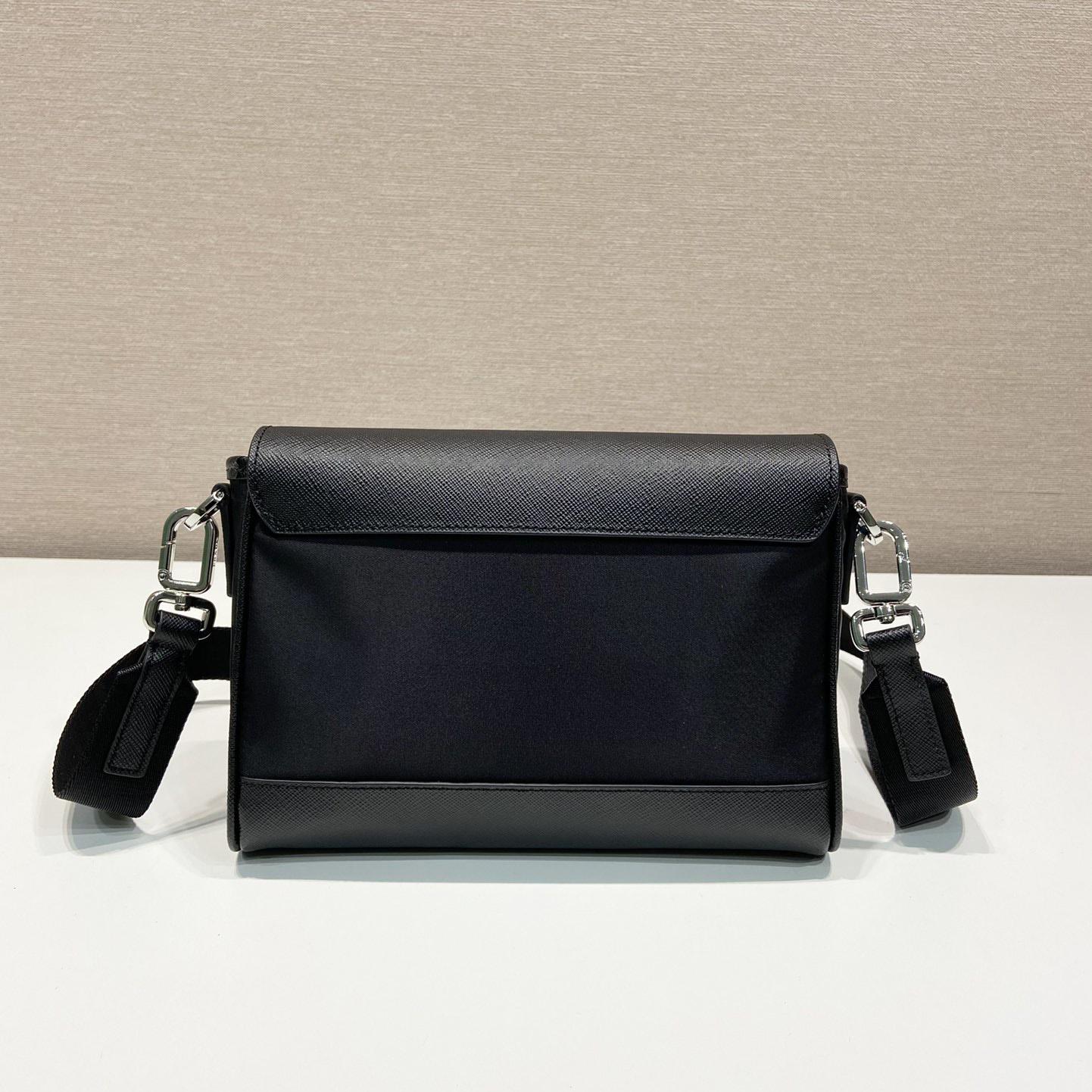 Prada Re-Nylon And Saffiano Shoulder Bag - FashionPlug