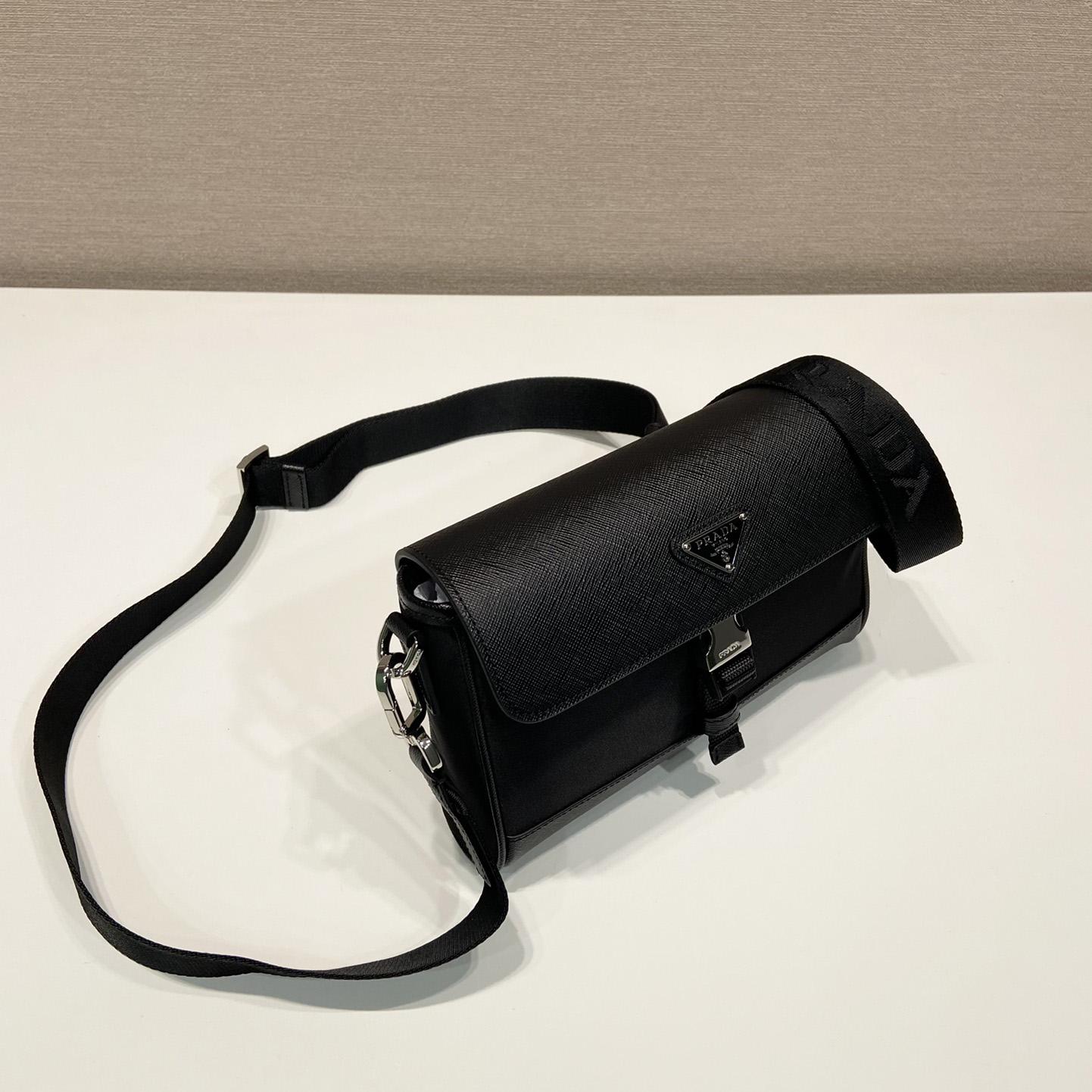 Prada Re-Nylon And Saffiano Shoulder Bag - FashionPlug