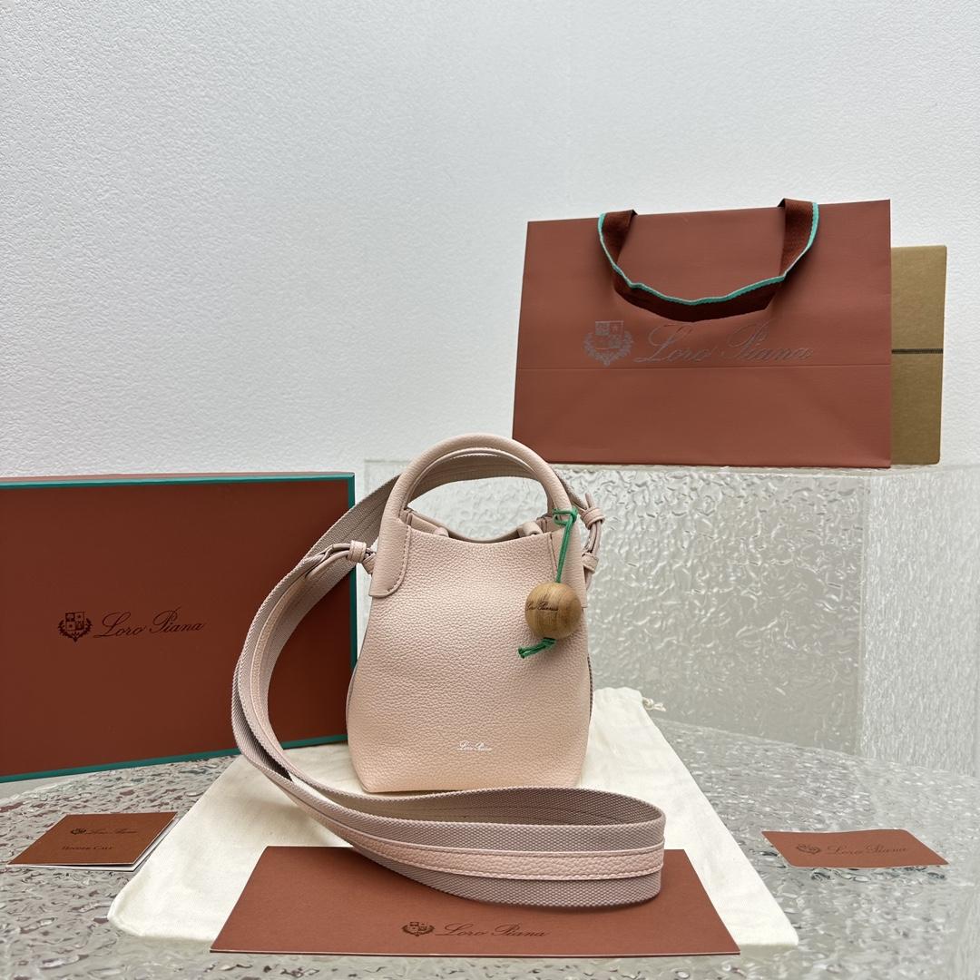 Loro Piana Micro Bale Bag  (14cm*14cm*18cm) - FashionPlug