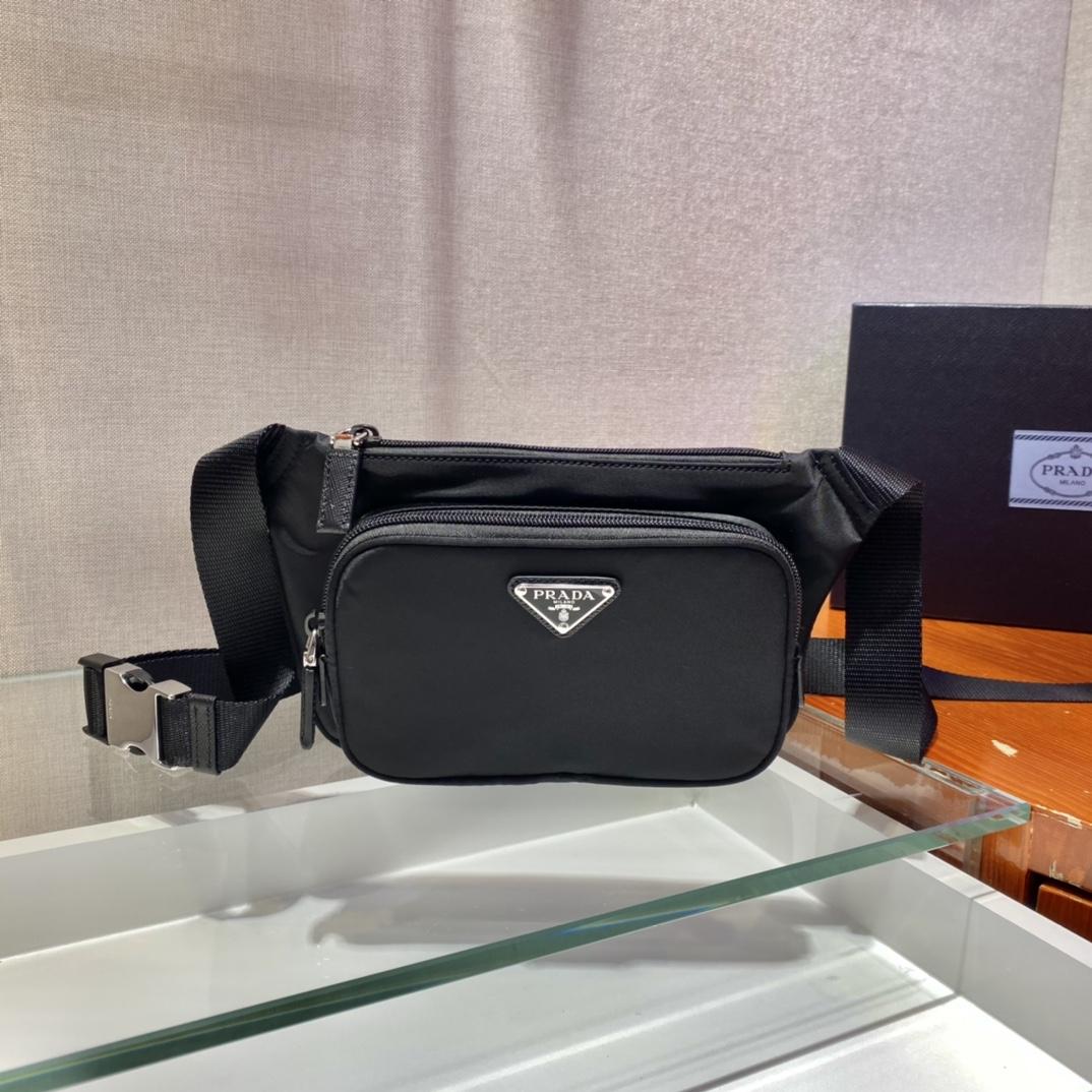 Prada Re-Nylon And Saffiano Leather Shoulder Bag - FashionPlug