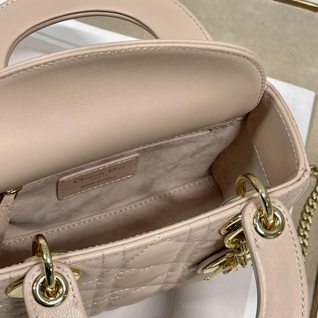 Dior Lady Dior Bag  (17 x 7.5x 14cm) - FashionPlug