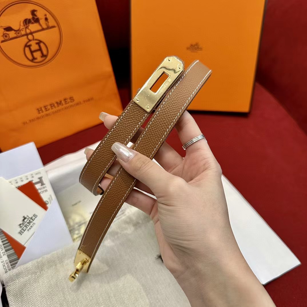 Hermes Authenticated Kelly Belt Leather - FashionPlug